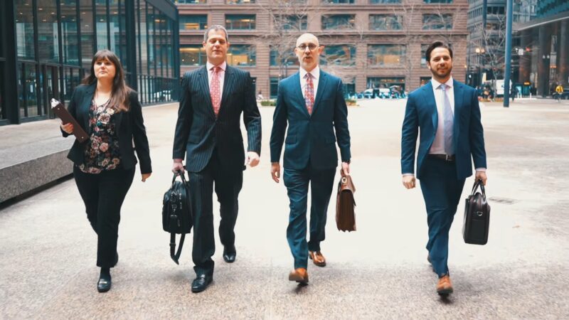 Lawyers Walking on Street